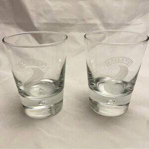 Bailey's Irish Cream Etched Frosted Controlled Bubble Glasses, Set Of 2